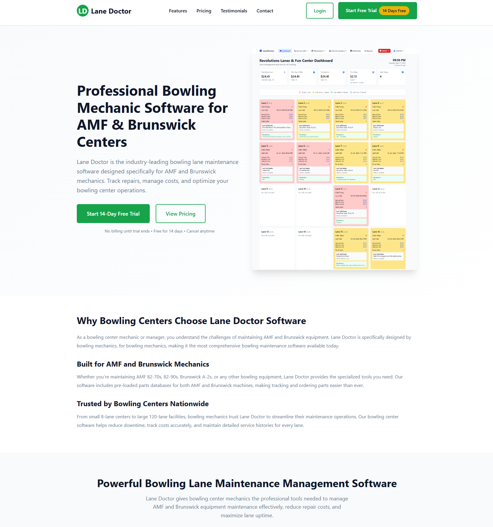 Lane Doctor Software